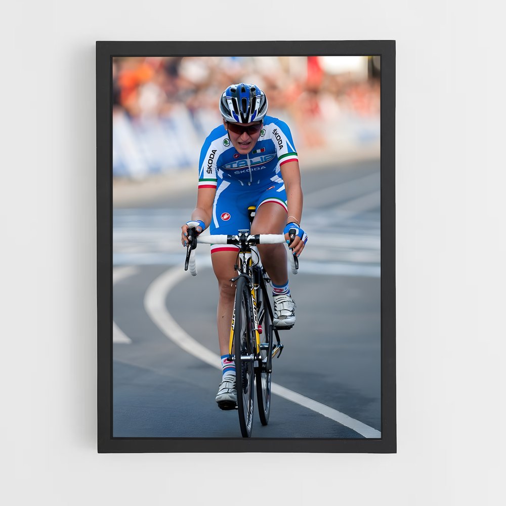 Poster Elisa de longo – affiche Cyclisme (vue 2)